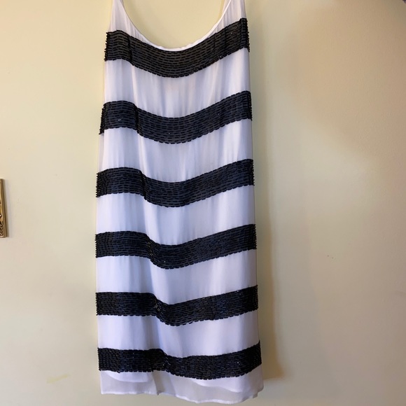 alice and olivia striped sequin dress DOMENICA SEQUIN GOWN DRESS in SAPPHIRE/BLACK STRIPE